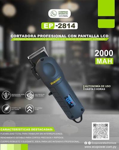 ECOPOWER PROFESSIONAL HAIR CLIPPER EP-2814