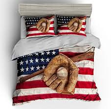 Set includes comforter, flat sheet, fitted sheet; 3pcs Skull Flag Bedding Set Twin Size 3pcs American Dream Flag Duvet Cover Patriot Theme Bedding Duvet Cover Sets Bedding Sets Collections Podiatre Pro