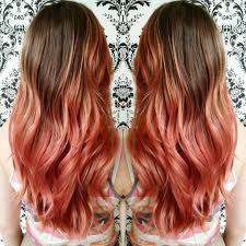 Emily On Instagram Another Shot Of This Beautiful Girl And Her New Hair To Match Refreshsalonand Dark Blonde Hair Rose Gold Hair Brunette Hair Color Pink