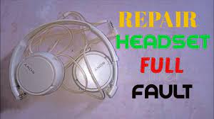 Repair Sony Headset In Simple Way - Youtube