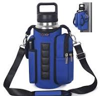 Amazon.com : icolor Gym Magnetic Bag Water Bottle Carrier Holder with Phone  Pockets & Shoulder Strap,Gym Magnetic Bag 5 Built-in Magnets Gym ...