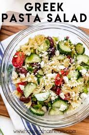 Greek Pasta Salad Is Full Of Tender Al Dente Pasta Crunchy Veggies Feta Cheese And A Homemade Dressing That I In 2020 Greek Salad Pasta Best Pasta Salad Greek Pasta