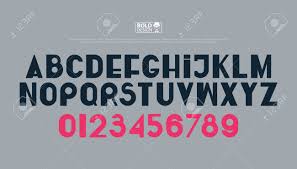 Learn about the missing letters. Stylish Alphabet Letters And Numbers Vector Bold Font Type Regular Accented Typeface Design Contemporary Stylized Typesetting Royalty Free Cliparts Vectors And Stock Illustration Image 89261113