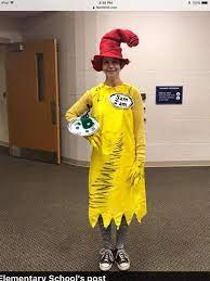 Dr Seuss S Green Eggs And Hams Sam I Am Great Read Across America Idea Dr Seuss Costumes Best Kids Costumes Halloween Costumes For Kids