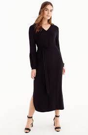 For J Crew Bubble Sleeve Jersey Maxi Dress Main Color Black Maxi Jersey Dress Maxi Dress Dresses