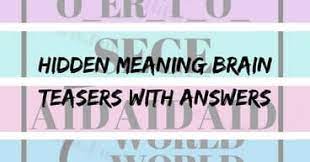 Find hidden faces puzzle, hidden faces riddles, hidden face riddle with answer, riddles to find hidden face, hidden face puzzles, brainteasers find hidden faces. Hidden Meaning Rebus Brain Teasers With Answers