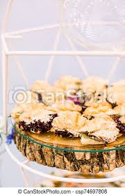 For the 20% hot food, i recommend setting up a diy station so guest can assemble things themselves. Buffet Table With Snacks At Rustic Wedding Reception Serving Food At Event Catering Banquet Table Canstock