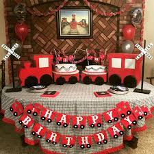 For quick and easy planning, start with a thomas the train party kit offering all the basics 8 or 16 guests. Check Out This Fantastic Vintage Train Birthday Party Ideas For Train Party Decor Cake Vintage Train Birthday Party Train Theme Birthday Party Train Birthday