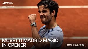 Highlights: Musetti moves past Hubi for opening Madrid 2026 win