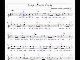 Chord Lagu Ampar Ampar Pisang Youtube