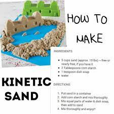 This got me inspired that i too. Kinetic Sand Recipe Kreative Ideen Fur Kinder Aktivitaten Fur Kleinkinder Experimente Kinder