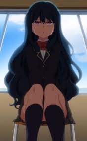 nozaki yu, saimin seishidou, absurdres, highres, stitched, third-party  edit, blue hair, pink eyes, school uniform, skirt, socks - Image View - |  Gelbooru - Free Anime and Hentai Gallery