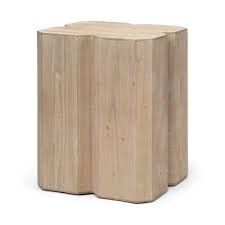 Mercana Celtic Brown Solid Wood Accent Table Wood Accents Solid Wood Wood