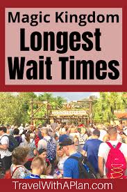 Magic Kingdom Wait Times Shortest Longest Lines Travel With A Plan Disney World Tips And Tricks Magic Kingdom Rides Magic Kingdom
