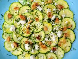 Zucchini With Feta Walnuts And Dill Once Upon A Chef Recipe Dill Recipes Zucchini Dill Salad Recipe