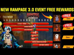 Here is the redeem code today and how you can redeem the codes. Free Fire New Rampage 3 O Event Rampage 3 O Free Rew