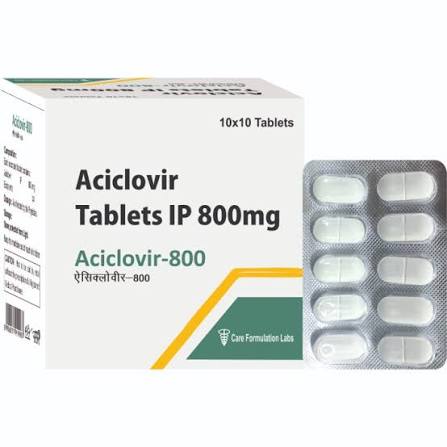 Aciclovir Ip 800 Mg Tablet - Grade: Pharma at 376.20 INR at Best Price in Delhi | Care Formulation Labs Private Limited