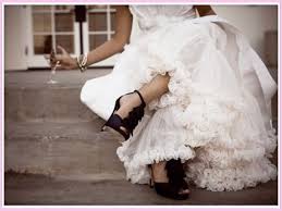 Black And White Wedding Gowns Pictures Amazing Black Shoes With White Wedding Dress Gorgeous And Elegant White Strapless Wedding Dress Black Wedding Dresses Black Shoes Wedding Dress