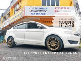 Harga tayar kereta proton preve. Proton Preve 4biji Sport Rim T99 Tyres Enterprise Facebook