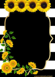 Black And White Stripe Invitation Template Free Free Printable Sunflower Birthday Invitation Templates Drevio Sunflower Invitations Flower Baby Shower Invites Sunflower Baby Showers