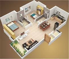 Amazing 3d Floor Plan Design Ideas Engineering Discoveries In 2020 Small House Design Plans Small House Design 2 Bedroom House Design