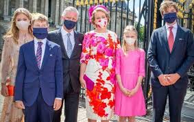 Belgian Royal Family Took Part In The National Day 2020 Celebrations In 2020 Royal Royal Family Fuchsia Dress