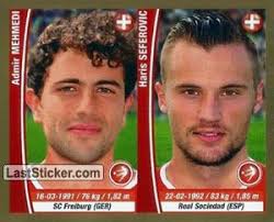 Born 22 february 1992) is a swiss footballer who plays for portuguese club benfica and the switzerland national team as a striker. Sticker 282 Admir Mehmedi Haris Seferovic Navarrete Copa Mundial Brasil 2014 Laststicker Com