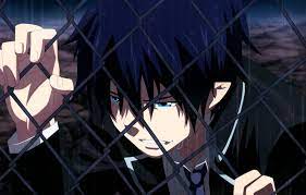 Blue exorcist, okumura rin, anime, built structure, architecture. Wallpaper Rain Tears Rin Okumura Blue Exorcist Ao No Exorcist Images For Desktop Section Syonen Download