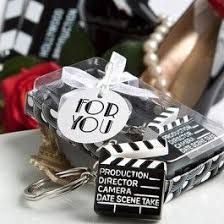 Lights Camera Action Key Chain Hollywood Party Favors Movie Theme Wedding Red Carpet Theme