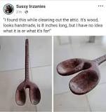 The Yacouba double spoon, also known as the Dan Wakemia spoon ...
