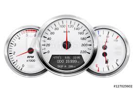 Preiswert auto ladegeräte online kaufen? Tachometer Tachometer Kraftstoff Und Temperaturanzeige Auto Leinwandbilder Bilder Tacho Kilometer Gage Myloview De