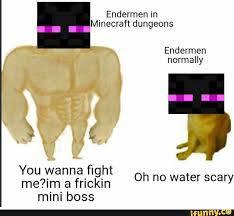 Endersent have the highest brute strength of any miniboss mob in minecraft dungeons, since it's attacks can do. Endermen In Minecraft Dungeons Endermen Normally You Wanna Fight A Frickin Mini Boss Oh No Water Scary