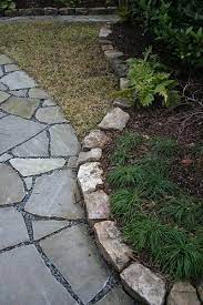 Thick Stack Fieldstone Diy Stone Walkway Fieldstone Garden Stepping Stones