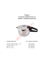 Yemeğin suyu tamamen buharlaşıyor, düdük kalkmıyor. Fissler 4 5 Lt Duduklu Tencere Kullanma Kilavuzu Sayfa 1 Ekilavuz Com