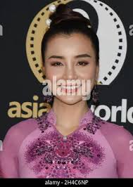 Mai Thu Trang arrives at the 2021 Asian World Film Festival