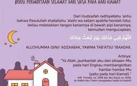 Doa Sebelum Tidur Berisi Permintaan Selamat Dari Siksa Pada Hari Kiamat Doa Islam Islamic Quotes Islam