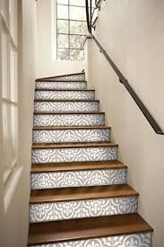 Stair Riser Stickers Removable Stair Riser Tile Decals Corona Pack Of 6 In Cafe Peel Stick Stair Riser Deco Strips 48 Long In 2021 Tile Stairs Stair Risers Stair Riser Vinyl