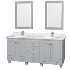 Signaturehardware.com has been visited by 10k+ users in the past month Acclaim 72 Double Bathroom Vanity In Oyster Gray Undermount Square Sinks With Countertop And Mirror Options