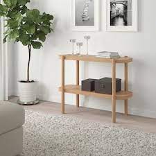 Listerby Console Table White Stained Oak 36 1 4x15x28 Ikea In 2020 Solid Oak Table Oak Console Table Console Table