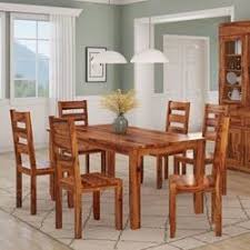Idaho Modern Rustic Solid Wood Dining Table Chair Set In 2020 Rustic Solid Wood Dining Table Solid Wood Dining Table Dining Table