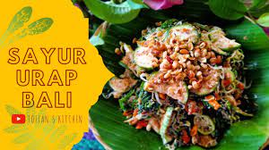 Sayur urap yang bercampur dengan berbagai sayur hijau dan parutan kelapa ini rasanya gurih dan bisa juga dibuat lebih pedas, tergantung selera. Resep Sayur Urap Khas Bali Balinese Mixed Vegetable Recipe Youtube