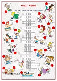 This clue and much more will you find here. Basic Verbs Crossword Puzzle Crossword Crossword Puzzle Verb