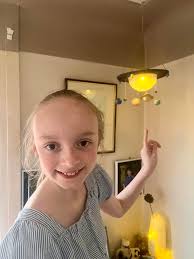 My daughter's science project SOLAR SYSTEM.