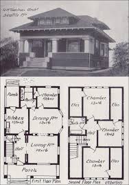 Early 1900s Free Old House Blueprint Plan House Blueprints Craftsman House Plans Vintage House Plans