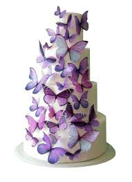 Wedding Cake Topper Edible Butterfly Wedding Door Incredibletoppers Butterfly Cake Decorations Cool Wedding Cakes Modern Wedding Cake