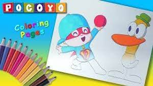 Pinterest.com this drawing free dover coloring pages publications pocoyo coloring book | coloring pages preschool rainbow splash. Pocoyo 2019 Coloring Book For Kids Super Pocoyo Yellow Duck Pato Colouring Pages Youtube
