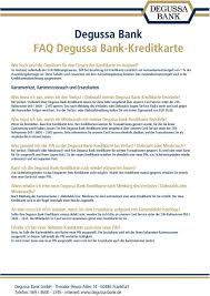 Whether via the corporate card, business card or travelcard. Degussa Bank Kreditkarte Fur Basf Mitarbeiter Pdf Kostenfreier Download
