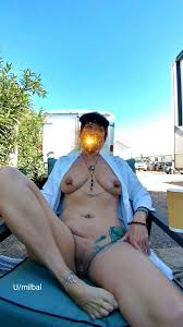 Sitting outside the RV drinking coffee, and watching people wander by on  their morning walk...So far no bad reactions, but I did get a couple of  thumbs up! But no one stopped