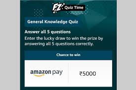 This quiz covers some of the geography, history and culture of the beautiful caribbean island of barbados. Amazon General Knowledge Quiz Answers Today Win Rs 5 000 1 Winner Pricebaba Com Daily