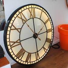 Big Extra Large Illuminated Light Big Skeleton Vintage Clock Uk Big Wall Clocks Wall Clock Light Clock Wall Decor